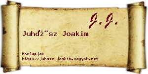 Juhász Joakim névjegykártya